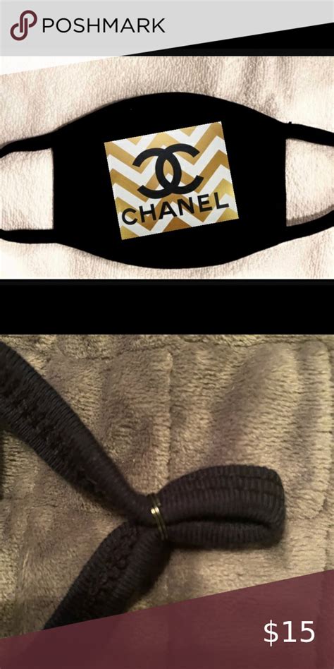 face mask with chanel logo